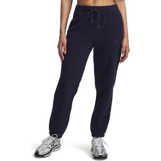Under Armour Icon Terry Varsity Joggers in Midnight Navy/Navy at Nordstrom, Size Small