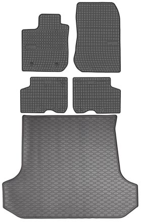 OEM Juego De Alfombrillas De Goma Para Coche Y Maletero Para Dacia Logan Ii Mcv Kombi (2013-2020)