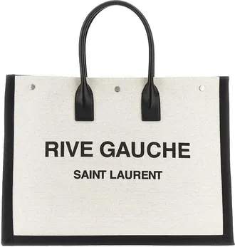 Saint Laurent Canvas large Rive Gauche tote bag Man One Size
