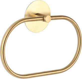 OEM 2 Soportes Ovalados Para Toallas, Aros Autoadhesivos Para Toallas De Ba&ntilde;o, Colgadores De Toallas Pared Acero Inoxidable 304 Ba&ntilde;o (dorado, Negro)