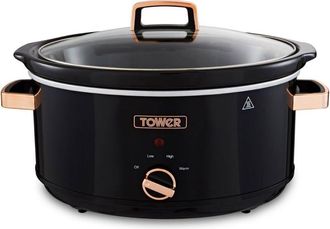Tower T16019RG Slow Cooker Infinity con 3 Impostazioni di Cottura e Funzione Keep Warm per il Mantenimento del Calore, Elettrodomestici Cucina, 6,5