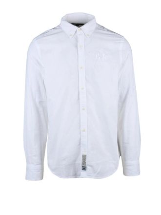 La Martina White Cotton Linen Shirt