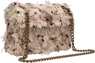 Kurt Geiger Tweed Mini Kensington - Dames - Schoudertassen - Veelkleurig - ONE Size - Tweed - Tassen