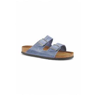 Birkenstock Arizona Soft Footbed Narrow Fit - Dames - Sandalen - Blauw - 45 EU - Leer - Schoenen