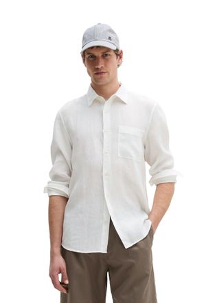 Marc O'Polo Leinenhemd MARC OPOLO, Herren, Gr. XXL, N-Gr, wei&szlig;, Web, Obermaterial: 100% Leinen, Manschette, Hemden Leinenhemd, im klassisch cleanen Look