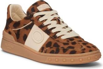 Valentino Garavani Upvillage Genuine Calf Hair Low Top Sneaker in Miele Moro/Ambra Calf Hair at Nordstrom, Size 6.5Us
