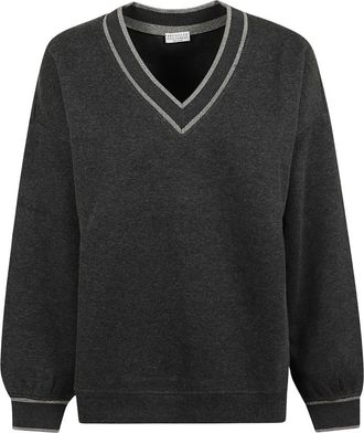 Brunello Cucinelli Mujer, Sudaderas, Gris, Talla: S