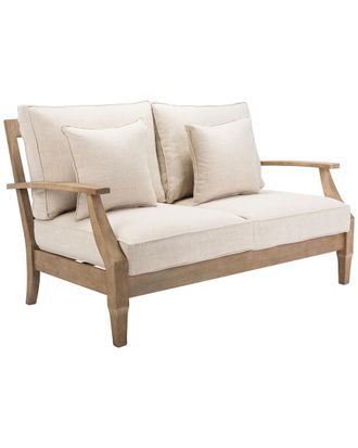 Safavieh Couture Martinique Wood Outdoor Patio Loveseat
