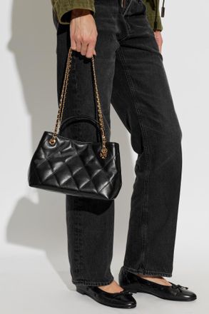Tory Burch Fleming Small Handbag, Womens, Black