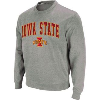 Colosseum Mens Colosseum Heather Gray Iowa State Cyclones Arch & Logo Crew Neck Sweatshirt at Nordstrom, Size Medium