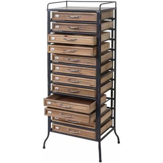 Hhg [nunca Usado] Armario Boticario Hhg-070, Madera Maciza De Abeto Aspecto Shabby Vintage 129x55x38cm