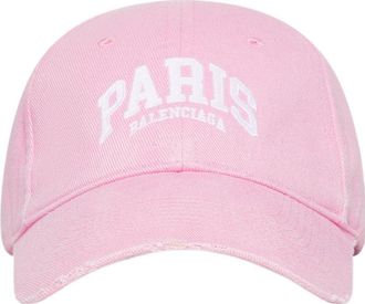Balenciaga Paris Logo Baseball Cap Light Pink White 680748410B20697