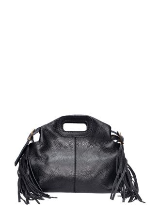 Roberta M Zwart Rundleer Tas