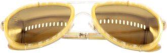 Dolce & Gabbana Pre-owned Womens & Mirror Griffe Sunglasses in Yellow Metal Metal (archived) - One Size