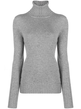 Kiton roll-neck cashmere jumper - women - Cashmere - 44 - Grey