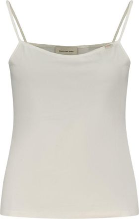 Calvin Klein Witte Katoenen Dames Tanktop