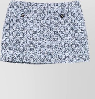 Gucci tweed high-waisted mini skirt