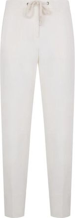 PESERICO Trainingsbroeken met elastische taille - Dames - Sweatpants - Wit - 3XL - Katoen - Broeken