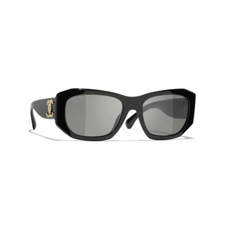 Chanel Dames, Accessoires, Zwart, Maat: 55 MM