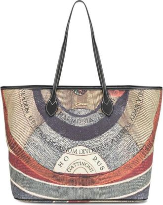 Gattinoni Planetario Shopping Grande - Dames - Shoppers - Veelkleurig - ONE Size - Leer - Tassen