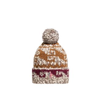 Moncler Moncler Alpaca & Wool Blend Beanie With Pom Pom, Men, Grey, Size: One Size