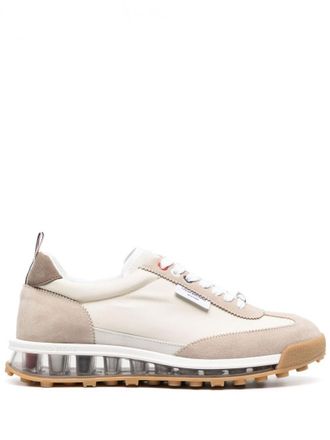 Thom Browne Beige Leather Sneakers