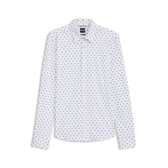 BOSS Printed regular-fit shirt in performance-stretch jersey
