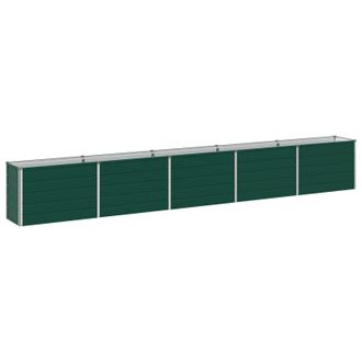 vidaXL Cama De Jard&iacute;n Elevada Verde 400 X 40 X 55 Cm Acero Galvanizado Vidaxl