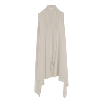 SA SU PHI Capes, female, Beige, Size: XL Long Cashmere and Silk Knit