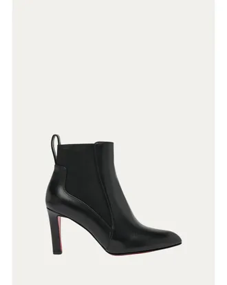 Christian Louboutin 85mm Fannylove Leather Chelsea Booties