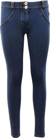 Freddy Wrup 1Rc 002Org Broeken - Dames - Skinny Jeans - Blauw - S - Katoen - Jeans