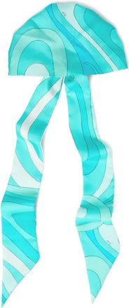 Pucci Bandana met Marmo print - Blauw