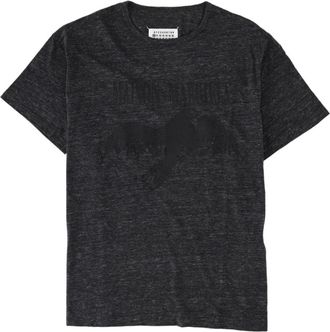 Maison Margiela Heathered Grey Short-Sleeve Cotton T-Shirt