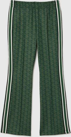 Lacoste Womens Flared Monogram Sweatpants - Green - Size: 32in/10