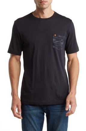 Travis Mathew Thirteen Below Crewneck Pocket T-Shirt in Black at Nordstrom Rack, Size X-Large