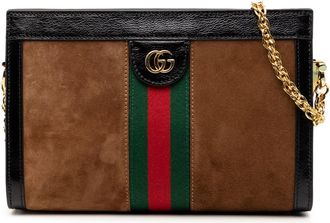 Gucci Pre-owned Gucci Small Suede Web Ophidia Chain Crossbody Ladies XP2QO36KVE7WFA8D