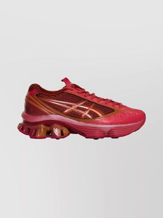 Asics synthetic leather low-top sneakers