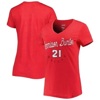 G-III 4Her by Carl Banks Womens G-III 4Her by Carl Banks Red Harrison Burton Bump & Run V-Neck T-Shirt at Nordstrom, Size Medium
