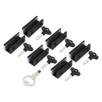 OEM Cerradura De Seguridad Con Llave Para Puertas Correderas, Fabricada En Aleaci&oacute;n De Aluminio, Apta Para La Instalaci&oacute;n Vertical Y Horizontal De Puertas