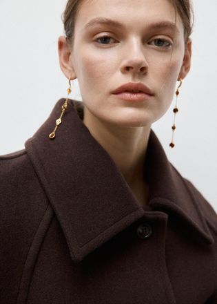 Mango Orecchini filo sfere oro - Donna - Taglia unica - MANGO