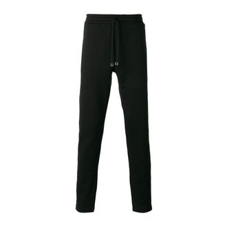 Dolce & Gabbana Black Drawstring Track Trousers - male - Dolce & Gabbana - Sweatpants - Black - S - Trousers