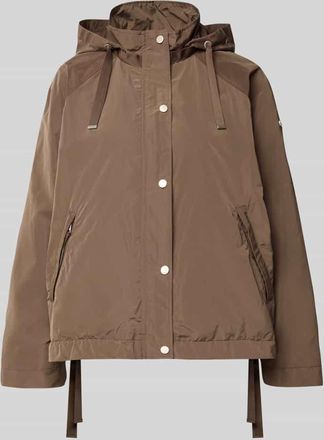 Cinque Jacke mit Kapuze Modell CICATA in Dunkelbraun, Gr&ouml;&szlig;e 36