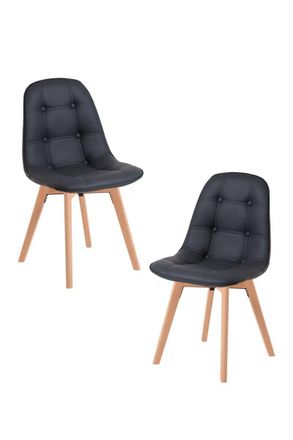 Regalos Miguel Packs Sillas Comedor - Pack 2 Sillas Vorak - Negro