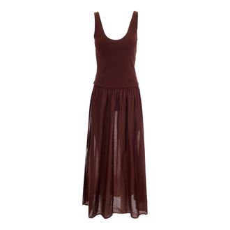 Sessun Summer Dresses, female, Brown, Size: M Summer Dresses
