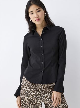Twik Womens Stretch fitted crepe shirt