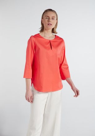 Eterna Shirtbluse ETERNA LOOSE FIT, Damen, Gr. 36, orange, 95% Baumwolle, 5% Elasthan, normal, Blusen Shirtbluse, EASY IRON (b&uuml;gelleicht)