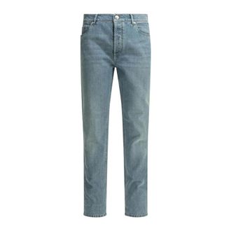 Brunello Cucinelli Classic Straight Leg Jeans - Heren - Jeans - Blauw - Maat: XL Katoen