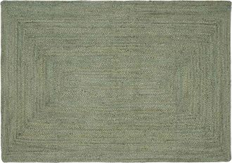 vidaXL Alfombra De &Aacute;rea Verde Oliva 120 X 170 Cm Yute Vidaxl