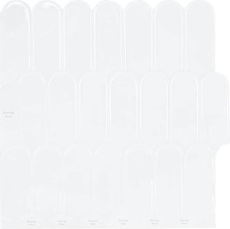 vidaXL Loseta De Pluma 10 Uds. Blanco 30 X 30 Cm Poliuretano Y Pet Vidaxl