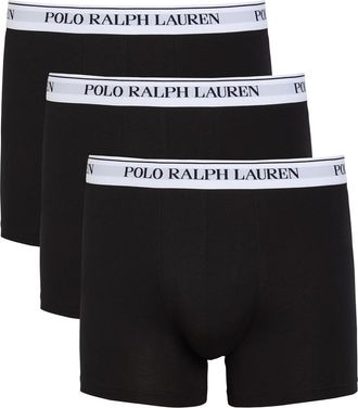 Polo Ralph Lauren Stretch-cotton Trunks - set of Three - Black - XL